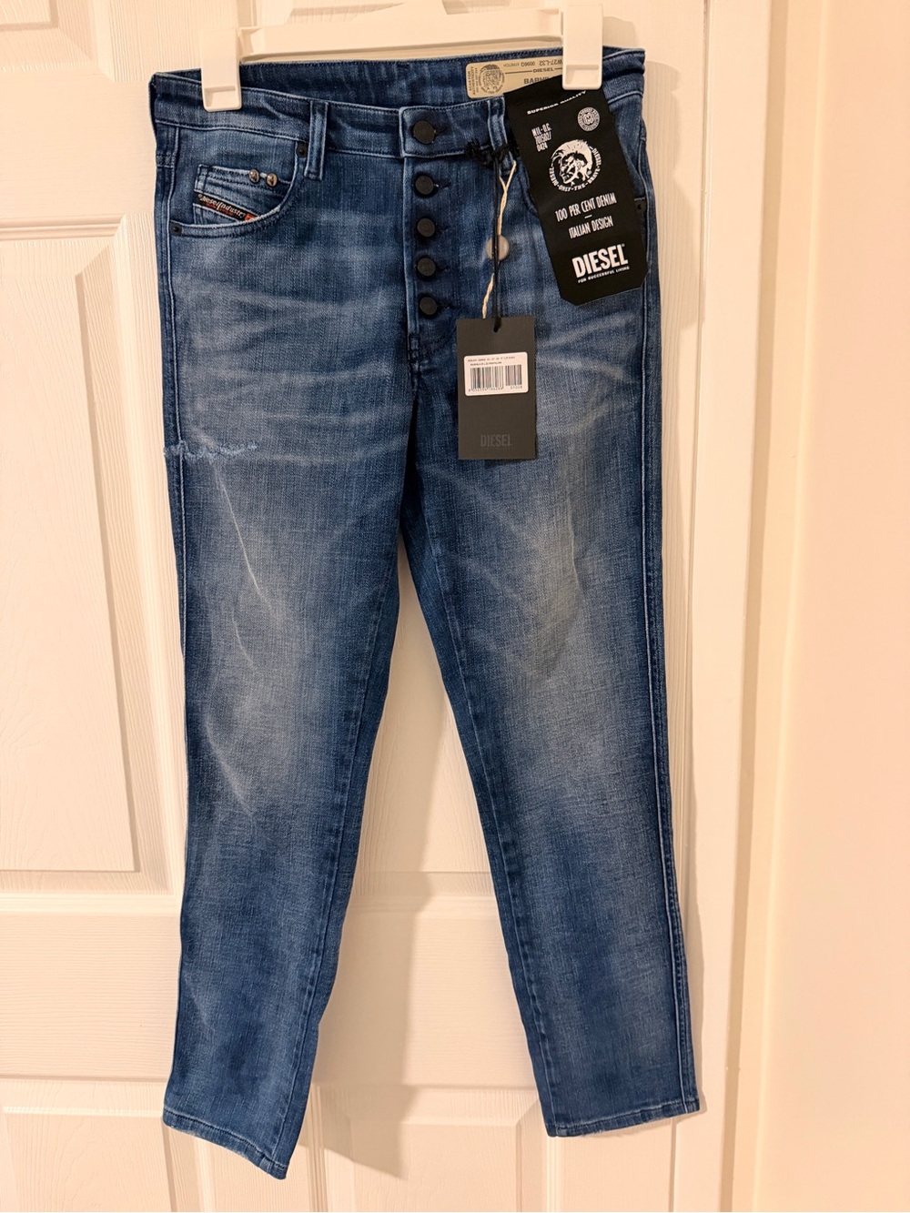 Diesel Slim Women’s Jeans in Blue Denim